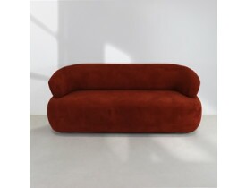 Sofá Roma Orgânico 200cm Boucle Terra Cota