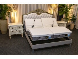 Cama articulada de látex 100% natural com massageador