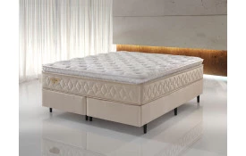 CAMA BOX ECOFLEX SEIS ESTRELAS QUEEN 158X198