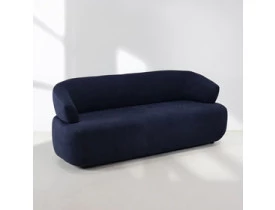 Sofá Roma Orgânico 200cm Veludo Azul