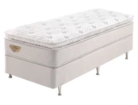 CAMA BOX ECOFLEX PERFETTO SOLTEIRO 88X188