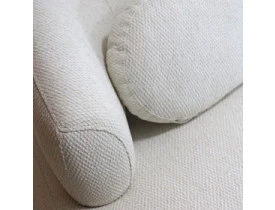 Sofá Roma Orgânico 200cm Bouclê Off White